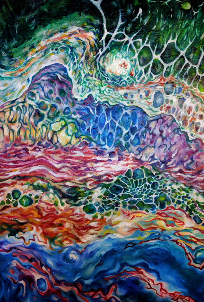 lava, 24” x 36”, oil on canvas